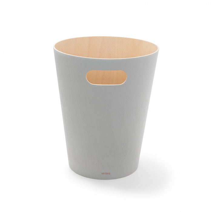 Umbra Woodrow Garbage Bin Trash Can - Grey