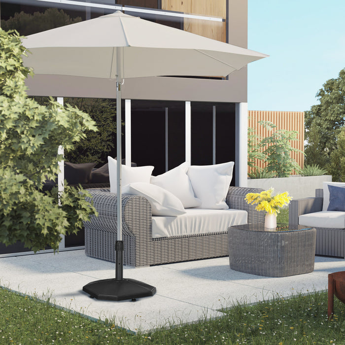 Outsunny Concrete Patio Umbrella Base Holder 48lbs Outdoor Umbrella Stand