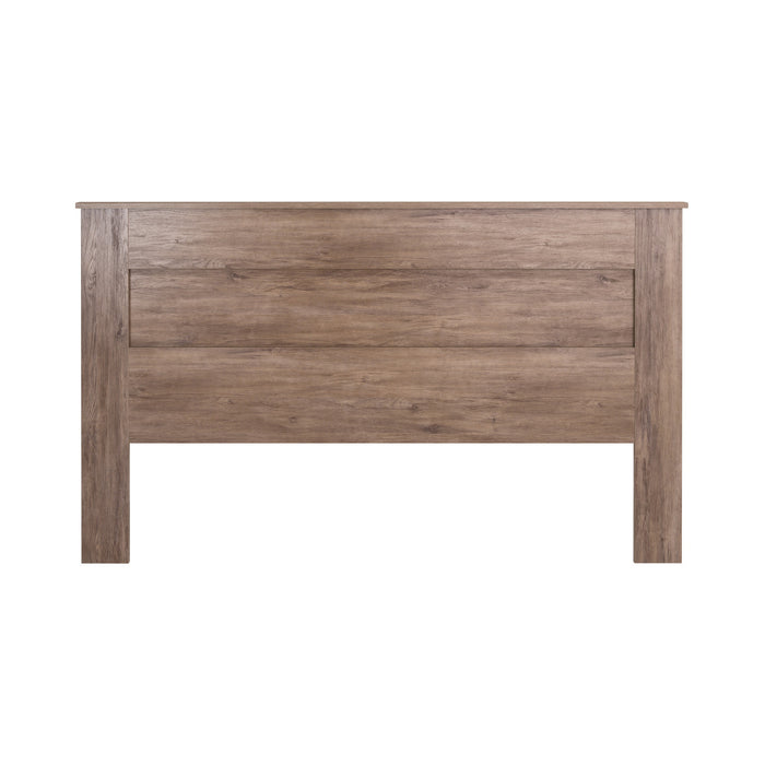 King Flat Panel Headboard - Drifted Grey