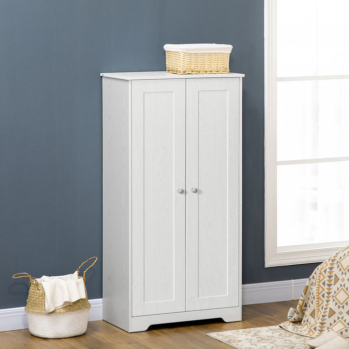 HOMCOM Kitchen Storage Cabinet, Freestanding Pantry Cabinet, White
