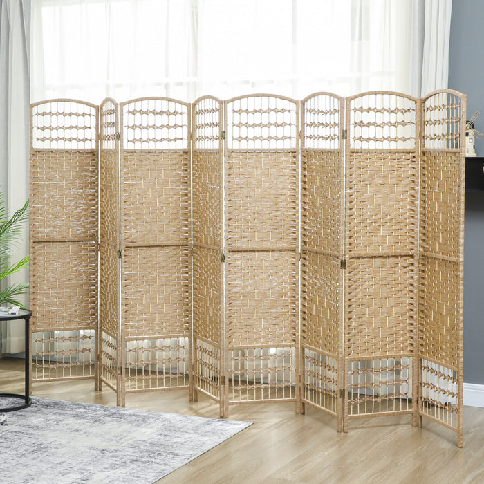 HOMCOM 5.6ft Folding Room Divider, Freestanding Privacy Screen for Bedroom