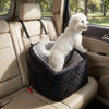 PawHut Dog Car Seat, Dog Booster Car Seat for Small Breeds Under 10kg, Portable Pet Travel Bed Detachable Washable with Adjustable Leash, Storage Pockets, Grey