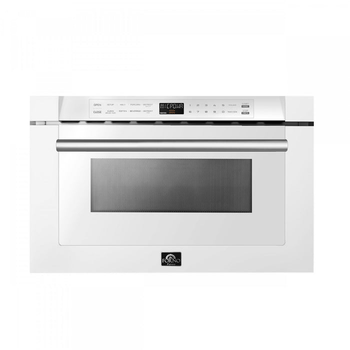 Forno Espresso Capoliveri 24\" Microwave Drawer in White, 1.2 cu.ft. - FMWDR3000-24WHT