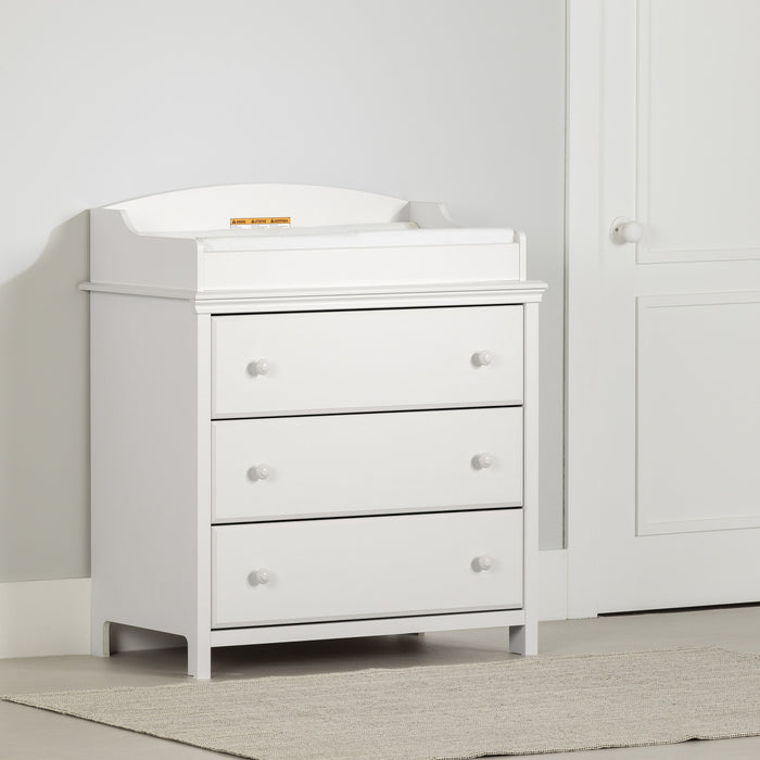 Cotton Candy 3-drawer Changing Table - Pure White