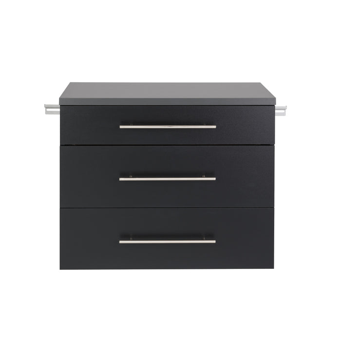 Hangups 3-Drawer Base Storage Cabinet - Black