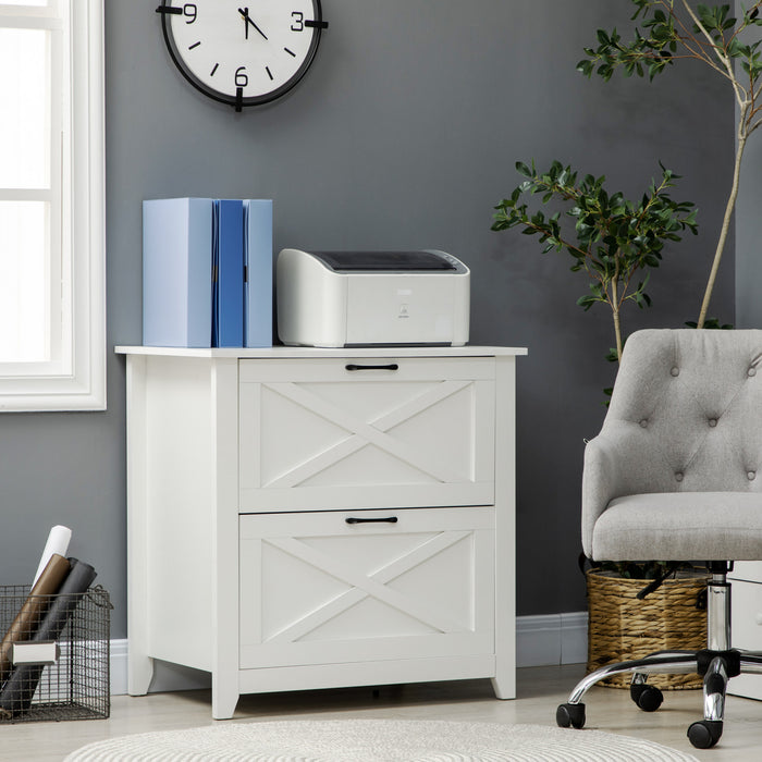 Vinsetto Veritcal Filing Cabinet With Hanging Bars For A4 Size