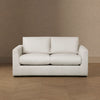 Cleo Contemporary Upholstered Loveseat in Cream | Canape deux places contemporain Cleo en tissu creme