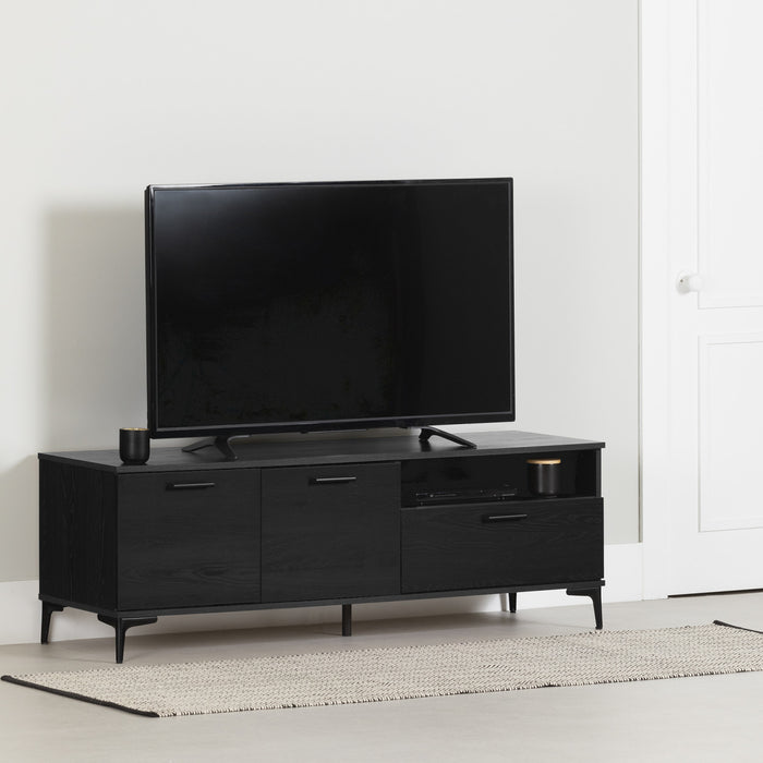 Musano 59\" TV Stand with Storage - Black Oak