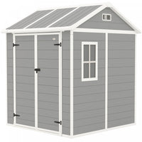 Outsunny 6' X 6' Outdoor Storage Shed, Resin Shed With Floor, Window