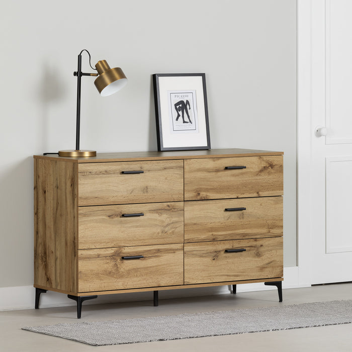 Musano 6-Drawer Dresser - Nordik Oak