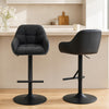 HOMCOM Bar Stools Set of 2, Adjustable Swivel Counter Height Barstools