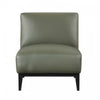 Murdock Accent Chair Green Leather