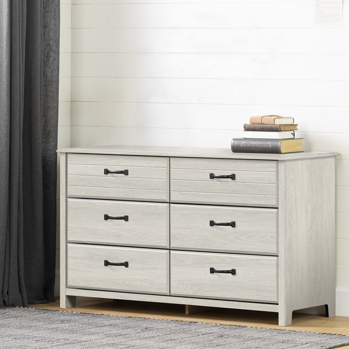 Ulysses 6-Drawer Dresser - Winter Oak