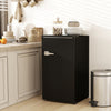 HOMCOM 3.1 Cu. Ft Retro Mini Fridge with Adjustable Thermostat, Black