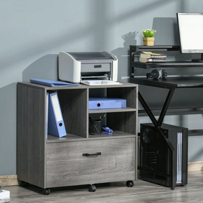 Vinsetto Filing Cabinet With Hanging Rail