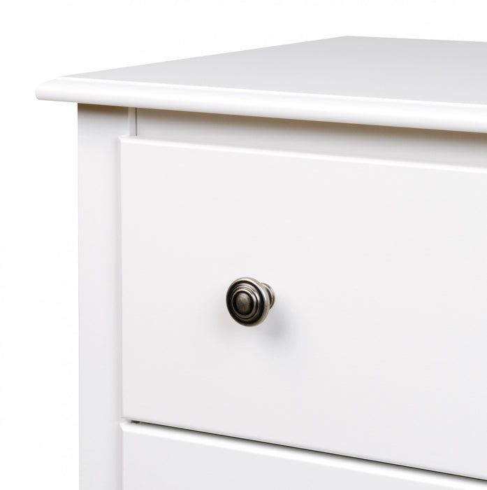 Monterey 3-Drawer Tall Nightstand - White