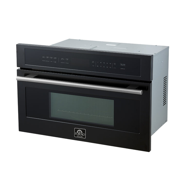 Forno Oliena Espresso Black 30-Inch Built-In Microwave, 1.6 cu.ft - FMWDR3093-30BLK