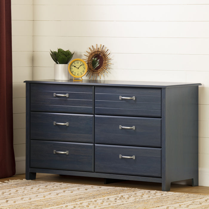Ulysses 6-drawer Dresser - Blueberry 