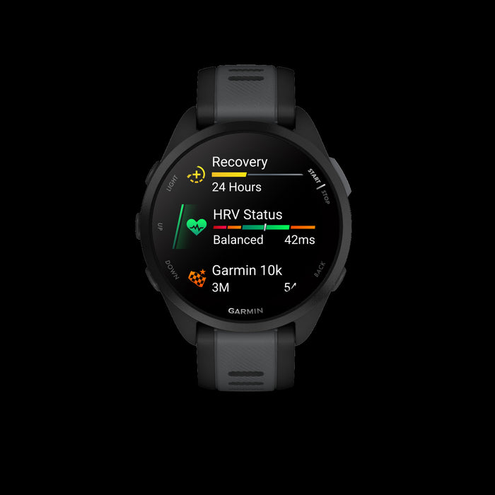 Garmin Forerunner 165 Music - Black/slate, Amoled, Gps, Music, Health Tracking, 11d Battery