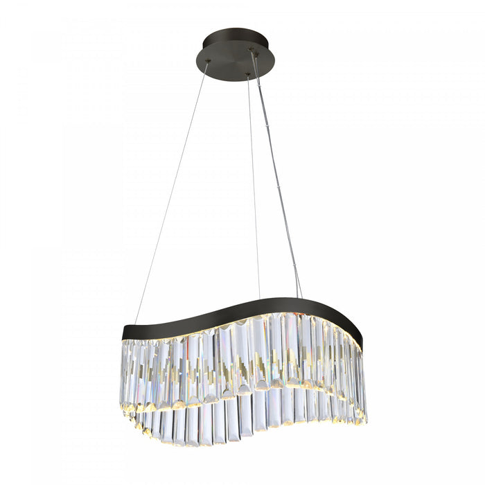 Jules Integrated Led Chandelier 19\", Black