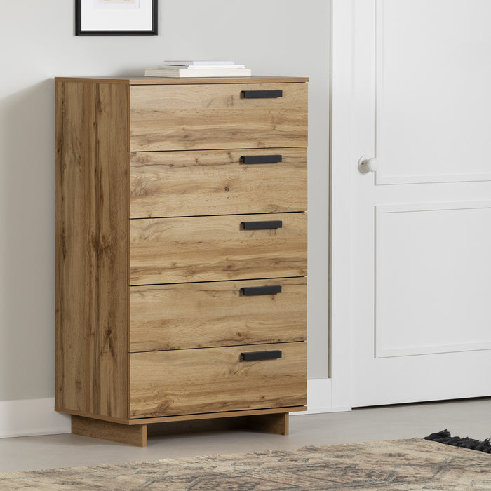 Cavalleri 5-Drawer Chest Storage Unit - Nordik Oak