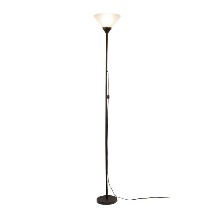 Klara 1 Light Torchiere Floor Lamp, Onyx, 70\"H