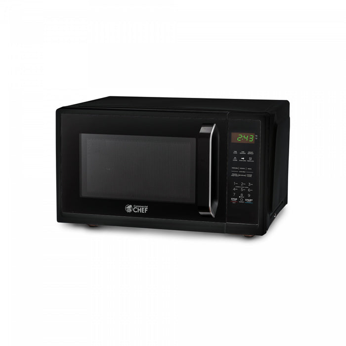 CHM Series Commercial Chef 0.9 Cu. Ft. Countertop Microwave Oven, CHM9MB, Black Countertop Microwave Less 1cuft