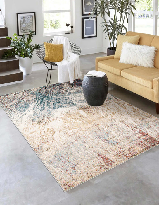 Tribeca Teal Area Rug - 5'0\" x 8'0\"
