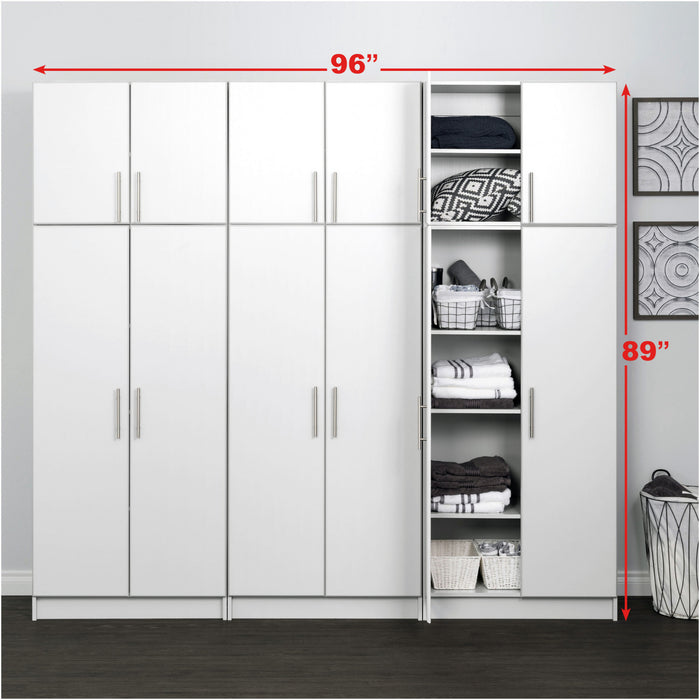 Elite 96-inch 6-piece Garage Storage Cabinet Set D - White