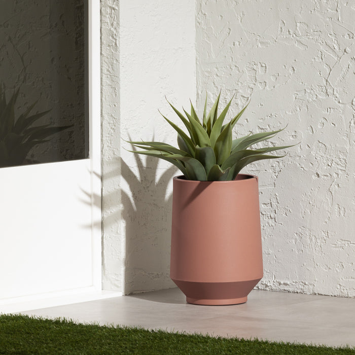 Dalya 16\" Planter - Burnt Orange
