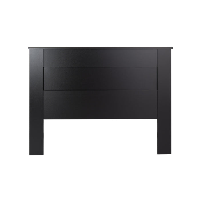 Queen Flat Panel Headboard - Black