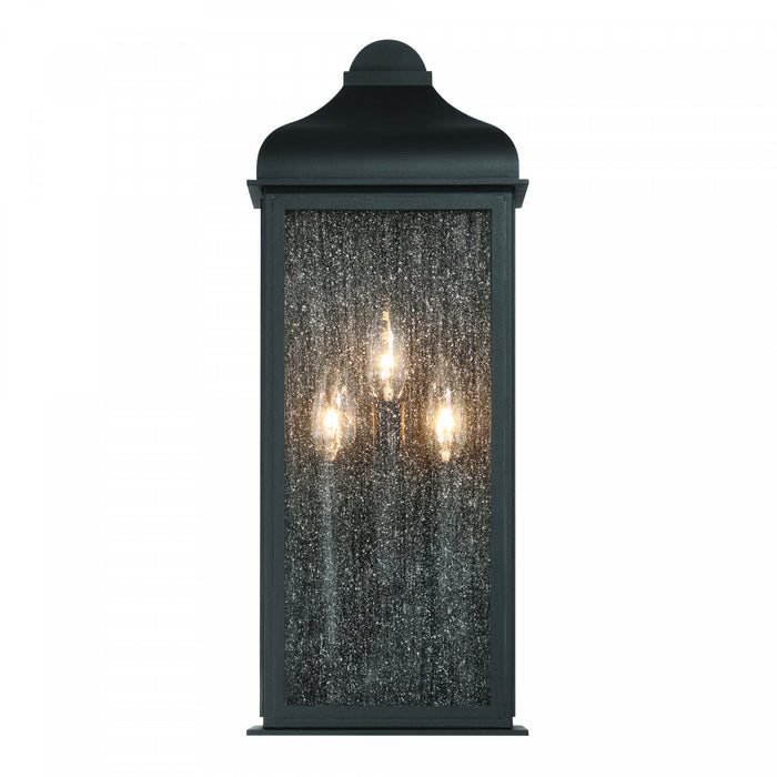 Madrid 3 Light Outdoor Wall Sconce, Black