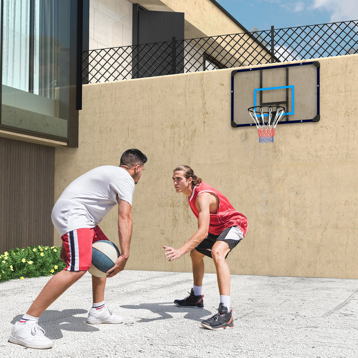 Soozier Mini Hoop, Wall Mounted Basketball Hoop For Indoor And Outdoor Use