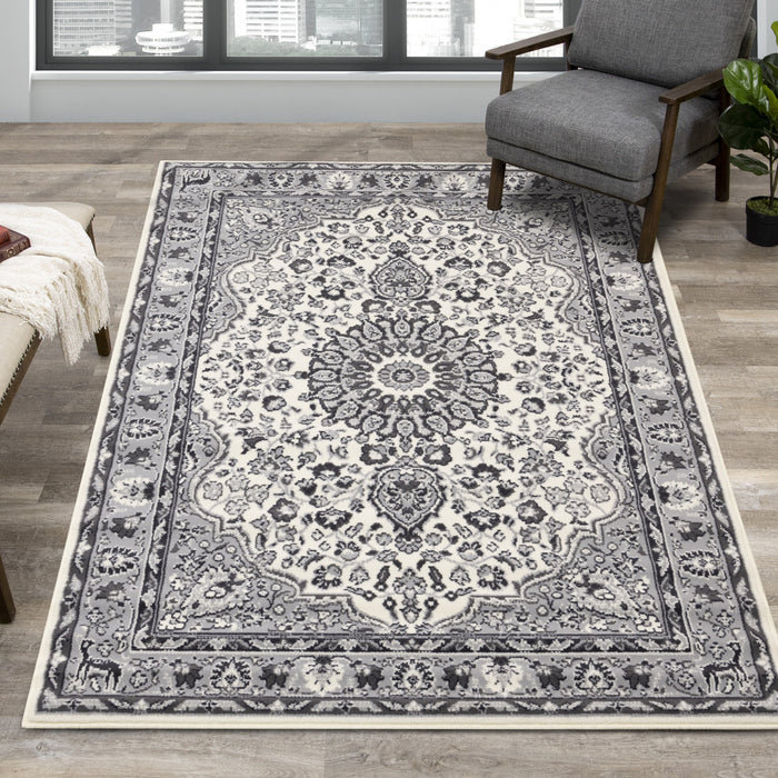 Florence Classic Border Area Rug - 4'7\" x 6'7\"