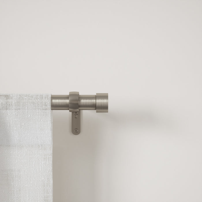 Umbra Cappa Nickel Expandable 1\" Curtain Rod - 66\"-120\" 