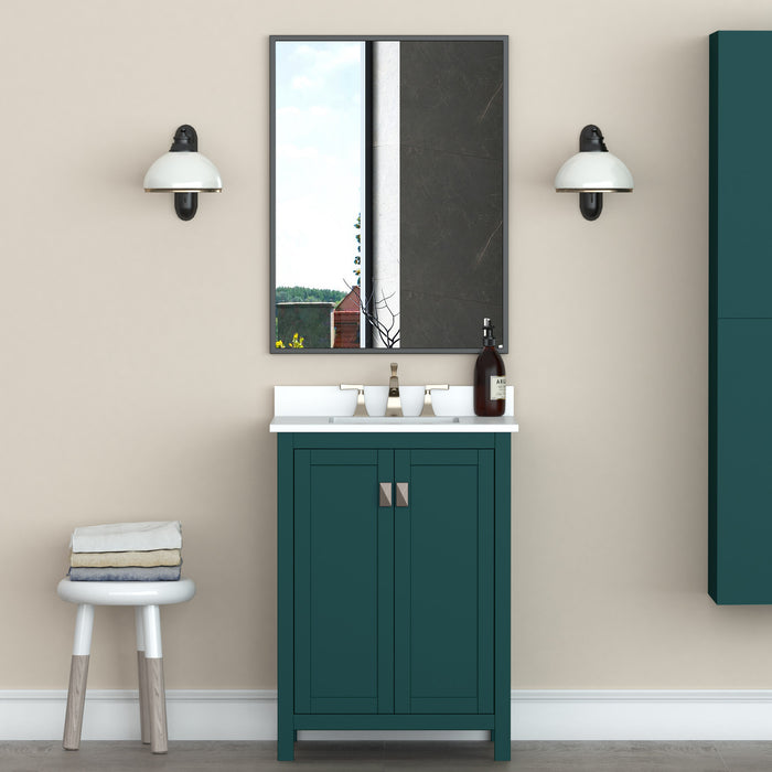 Border Black 32\" Mirror