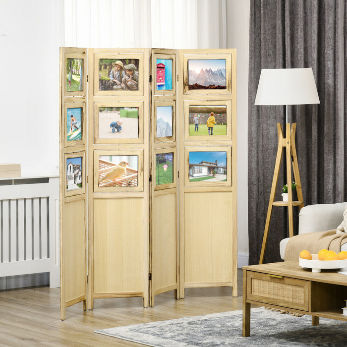 Homcom Wood Privacy Screens, Room Divider And Privacy Screens