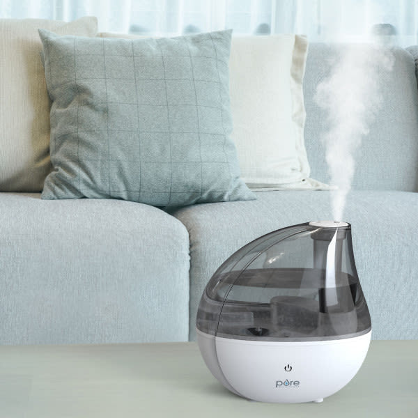 MistAire Silver Ultrasonic Cool Mist Humidifier - PEHUMSIL