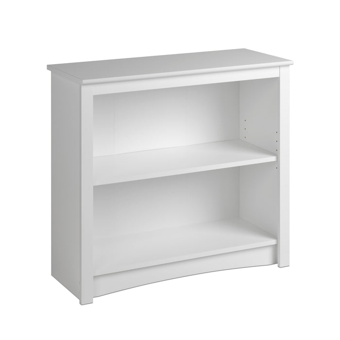 Two-Shelf Bookcase - White