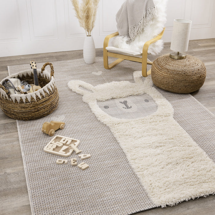Kids Llama Area Rug - 5'3\" x 7'7\"