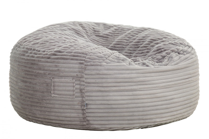 Sealy Kade Corduroy High Density Foam Bean Bag Chair - Grey