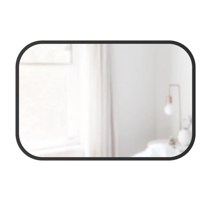 Umbra Hub Rectangular Mirror 24\" x 36\" - Black