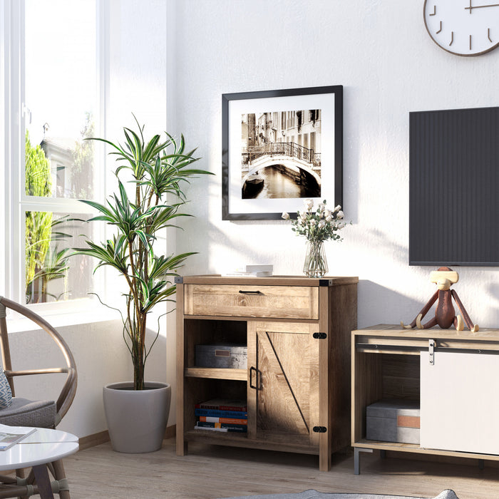 HOMCOM Sideboard Buffet Cabinet, Farmhouse Kitchen Storage Cabinet