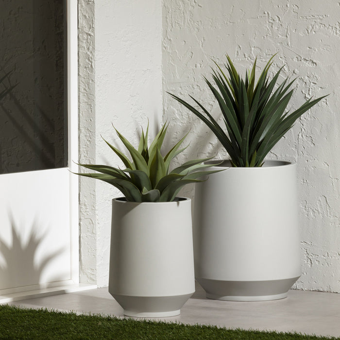 Dalya 2-Piece Planter - Greige