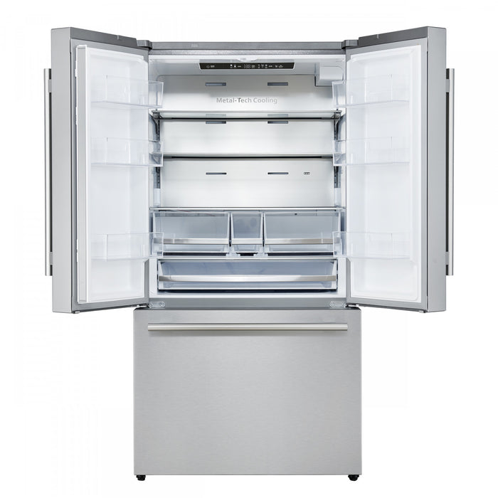 Forno Aosta 36 Inch Stainless Steel French Door Refrigerator, 22.4 cu.ft. - FFFFD1866-36SB