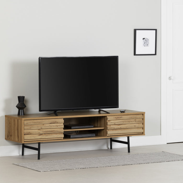 Mezzy 69\" TV Stand with Drawers - Nordik Oak