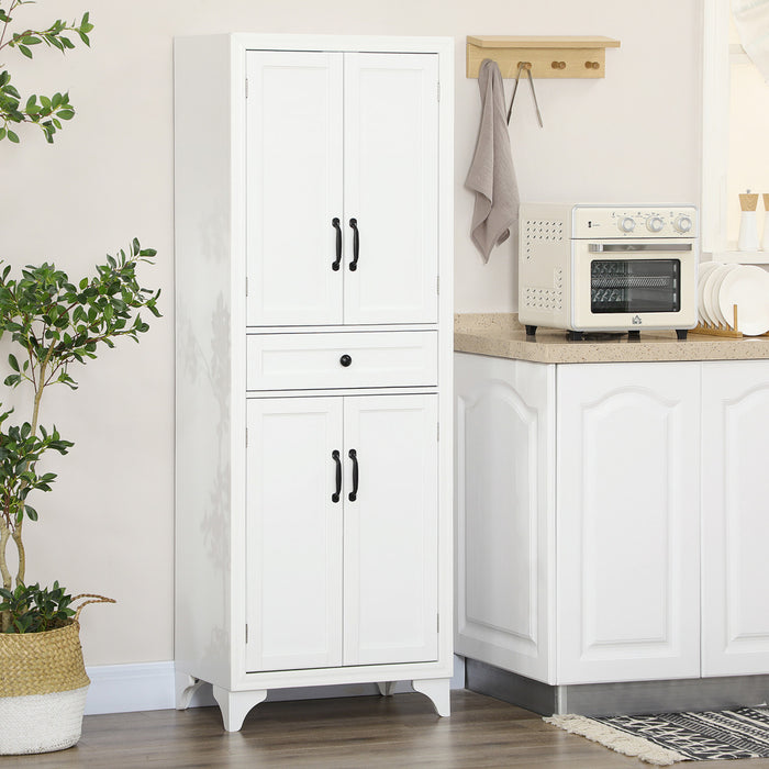 HOMCOM 67\" Kitchen Pantry Storage Cabinet with Doors and Shelves