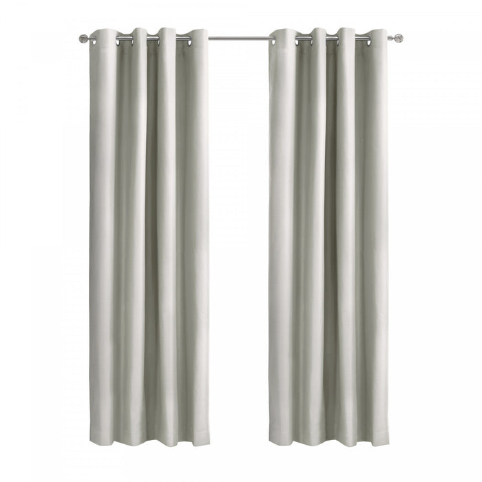 Thermaplus Alpine White Blackout Grommet Curtain Panel - 52 x 108