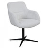 Trevin Light Grey Upholstered Swivel Dining Chair (Set of 2) | Chaise de salle a manger pivotante Trevin rembourree gris pale (ens. de 2)
