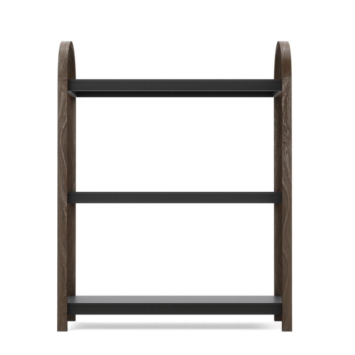 Umbra Modern Bellwood 3-Shelf Bookcase - Black and Walnut